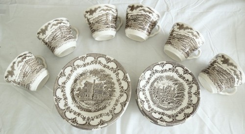 Vtg eit english brown white - eit,