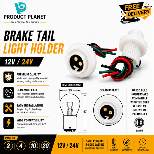 Car bulb holder bay15d - holder,