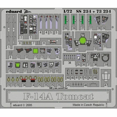 Eduard ss234 14a tomcat - ss234, f-14a