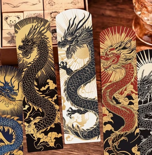 Bookmarks chinese dragon - bookmarks,