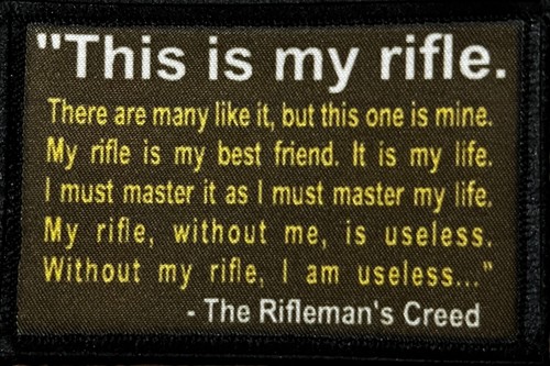The rifleman creed morale - the,
