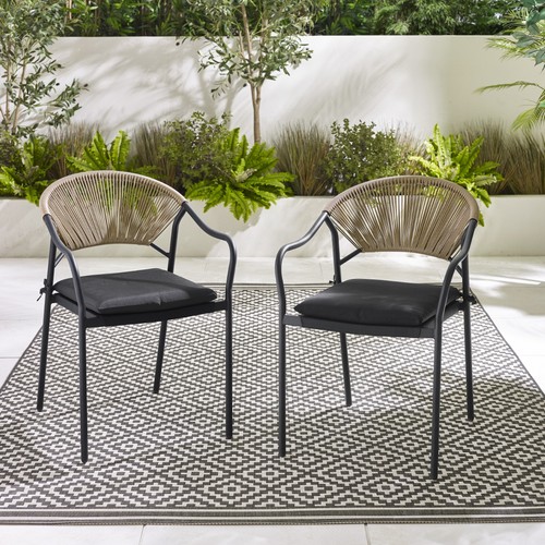 Elba metal rattan - &,