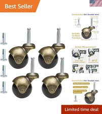 2" Antique Brass Casters Heavy