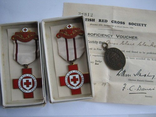 Ww2 period red cross medals - red,