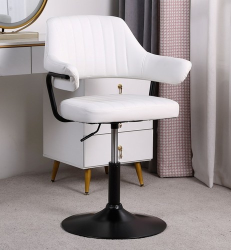 White salon chair faux - salon,