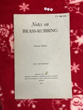 Notes On Brass Rubbing , 1945