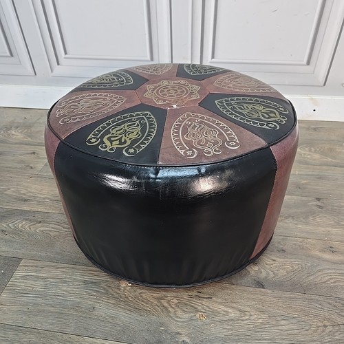 Vintage sherborne round - vintage, pouffe