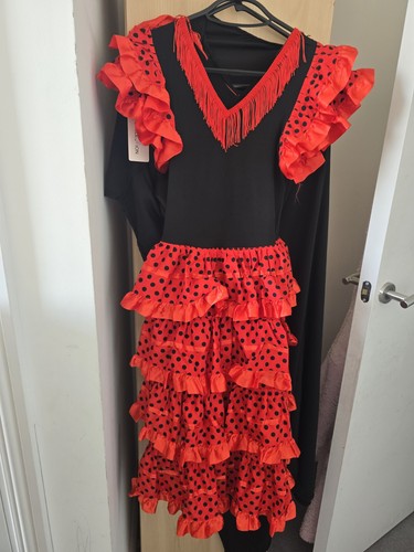 Traditional flamenco red polka - flamenco,