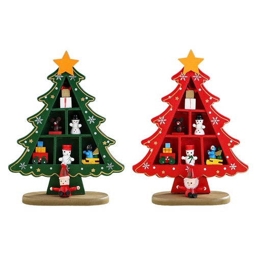 Mini wooden christmas tree for - christmas,