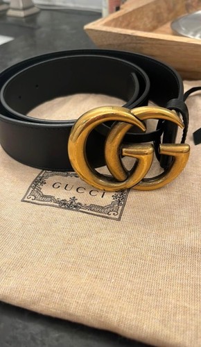 Gucci marmont leather belt - marmont, sz