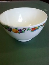 Arklow Pottery bowl with fruit and flower pattern Ireland Irish