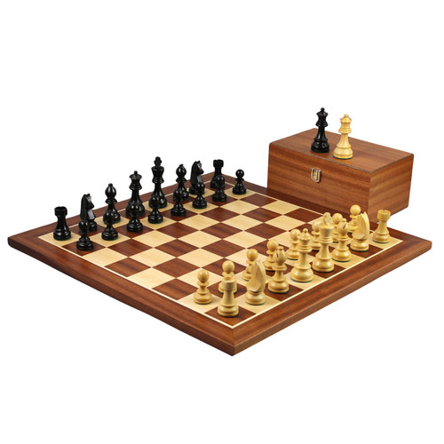 Mahogany chess set - chess, inch