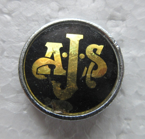Vintage ajs enamel badge - ajs,
