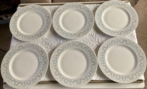 Six wedgwood white dolphin - wedgwood,