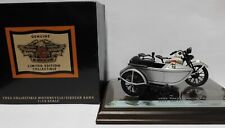 HARLEY-DAVIDSON 1933 COLLECTIBLE MOTORCYCLE/SIDECAR BANK WITH BASE #2206 OF 3000