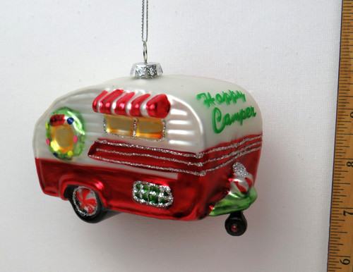 Vtg happy camper glass - happy,