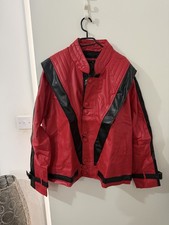 Red & Black faux Leather Style