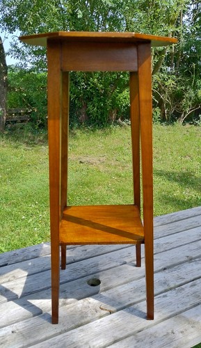 Satinwood plant stand - satinwood, /