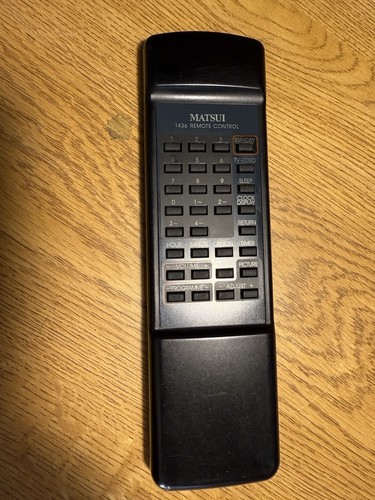 Matsui 1436 remote control - matsui, tv
