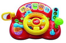 Toddler Driver Steering Wheel Toy Lights Sounds Music Learning Car Dashboard