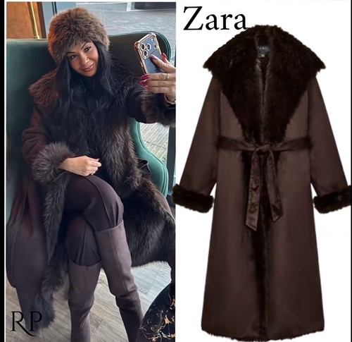 Zara new woman belted - woman, faux