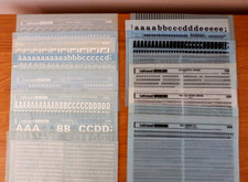 LETRASET - DRY TRANSFER RUB ON