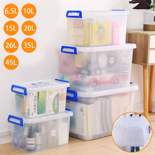 45l clear plastic - 1x,