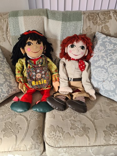 Rosie jim rag dolls - rag, vintage
