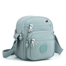 Vintage Women Shoulder Bag Multi Pocket Purse Zipper Small Crossbody Bag Handbag