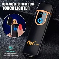 Flameless Arc Lighter Electric Plasma  Lighter Touch Sensor USB Rechargeable New