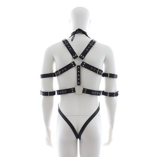Men leather body harness - men, pu