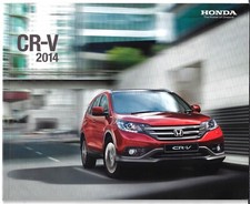 Honda CR-V 2014-15 UK Market Sales Brochure S SE SR EX 2.0i-VTEC 1.6i 2.2i-DTEC