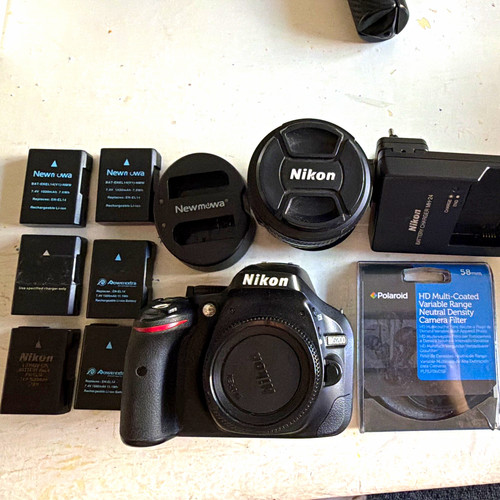 Nikon d5200 1mp black - 24.1mp, dslr