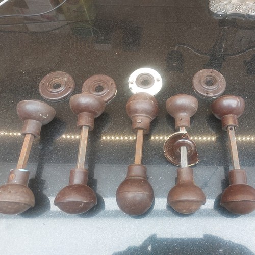 Vintage bakelite door knobs - vintage,