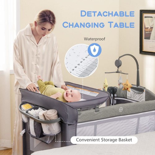 Travel cot convertible - in,