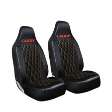 FOR VW CADDY - QUILTED BLACK