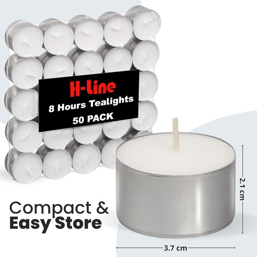 Tea night lights - 50, candles