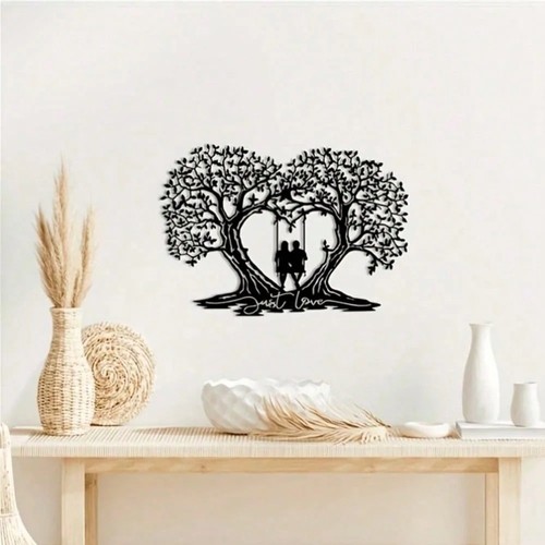 Love tree metal wall art - love,