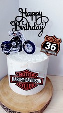 Harley Motorbike Cake Topper