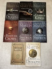 George R.R. Martin Book Bundle X 7, Game Of Thrones Series, Fantasy, (52)