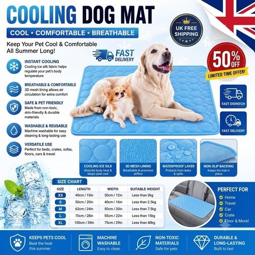 Self cooling mat bed pet - self,