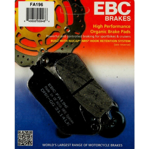 Fa196 ebc brake pads fit - fa196,