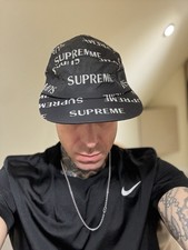 Supreme Black Cap Adjustable One Size 100% Authentic