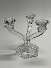 Galway Irish Crystal 3-Arm Candelabra – Elegant Handcrafted Design