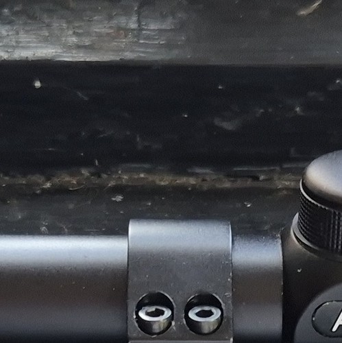 Black rifle scope with - rifle, ring