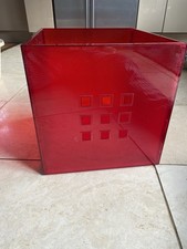 IKEA Lekman Red Clear Plastic