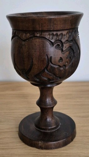 Vintage hand carved wooden - vintage,
