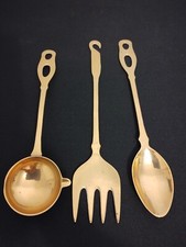 Vintage Brass Cooking Utensils