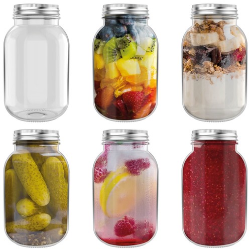 Heftman glass mason jars - 6,