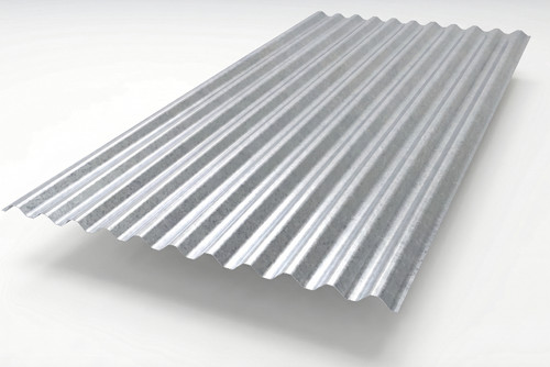 Coloured corrugated roofing - coloured,